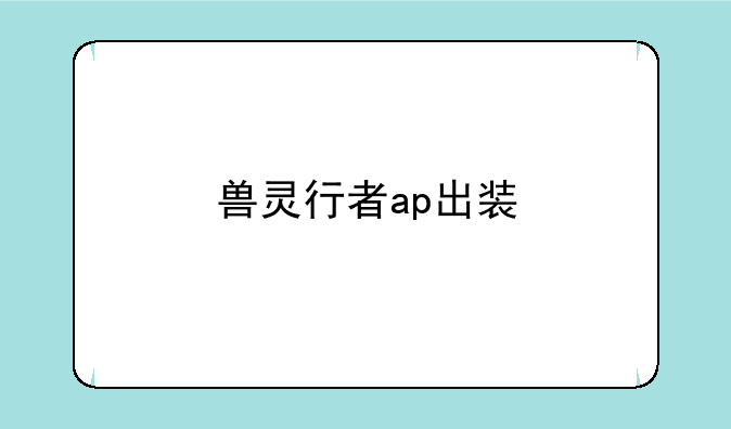 兽灵行者ap出装